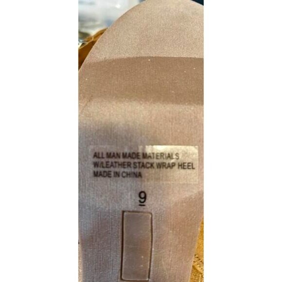 Dolce Vita Caitie Bootie Womens 9 Tan Faux Suede Double Zipper Western Heel Fall - Picture 9 of 9